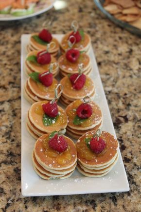 mini pancakes brunch idea