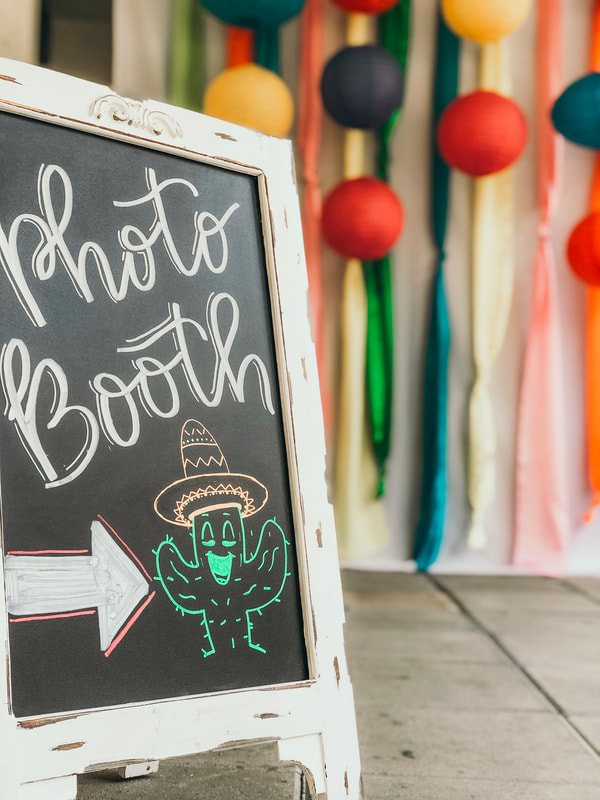 fiesta themed party photo booth