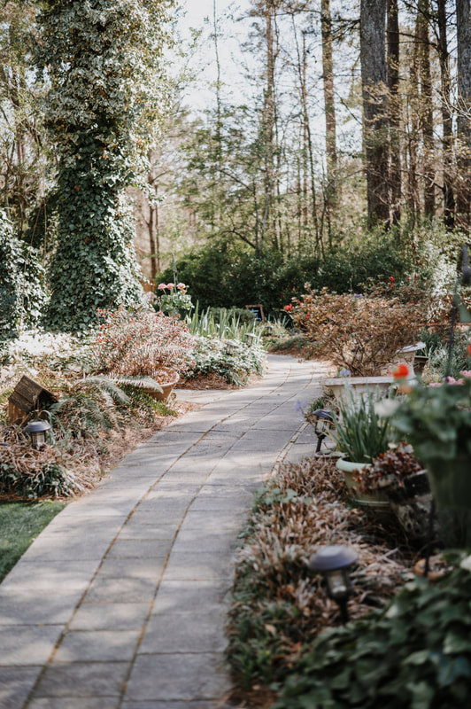 path through garden venue