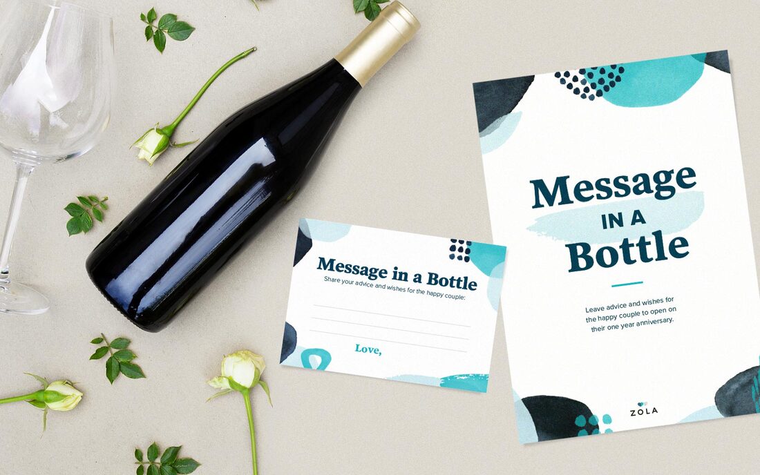 'message in a bottle' printables flatlay